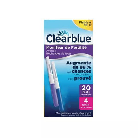 Clearblue Nachfüllpackungen für den Fertilitätsmonitor Advanced + 4 Schwangerschaftstests