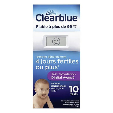 Clearblue Digitaler Ovulationstest mit dualer Hormonerkennung, 10 Tests