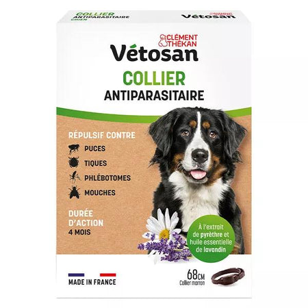 Clement Thekan Collier Antiparasitaire Origine Végétale Chien