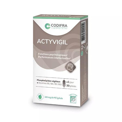 Codifra Actyvigil Geistige Leistungsfähigkeit und Konzentration 30 Kapseln