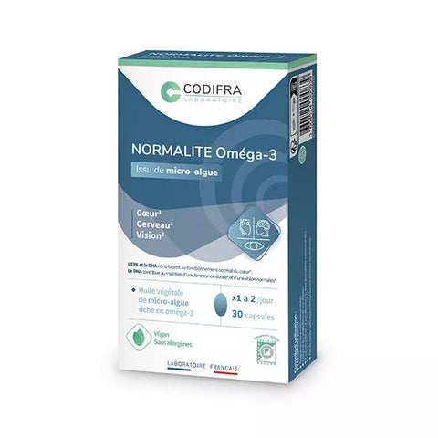 Codifra Normalite Omega-3 Herz, Gehirn und Sehvermögen30 Kapseln