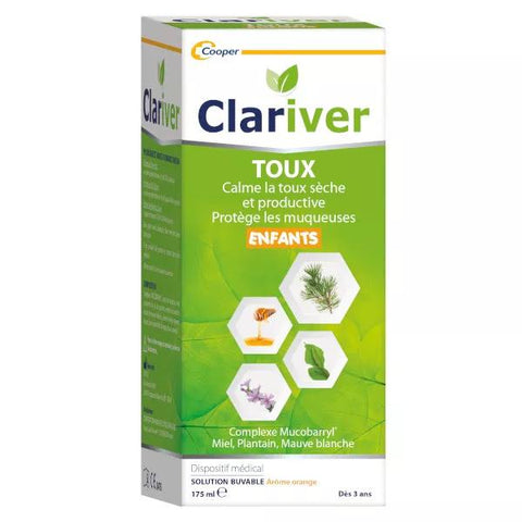 Cooper Clariver Cough Oral Solution from 3 years 175ml