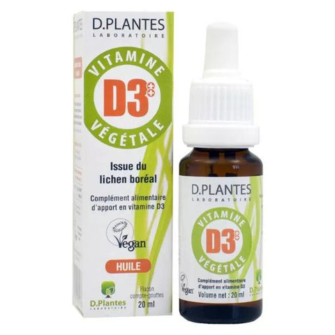 D.Plantes Vitamine D3 végétale 400 UI (20 ml)