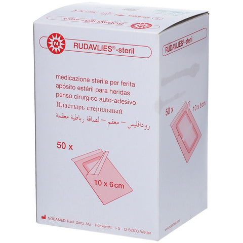 RUDAVLIES® 10 cm x 6 cm steriler Wundverband (50 Stück)