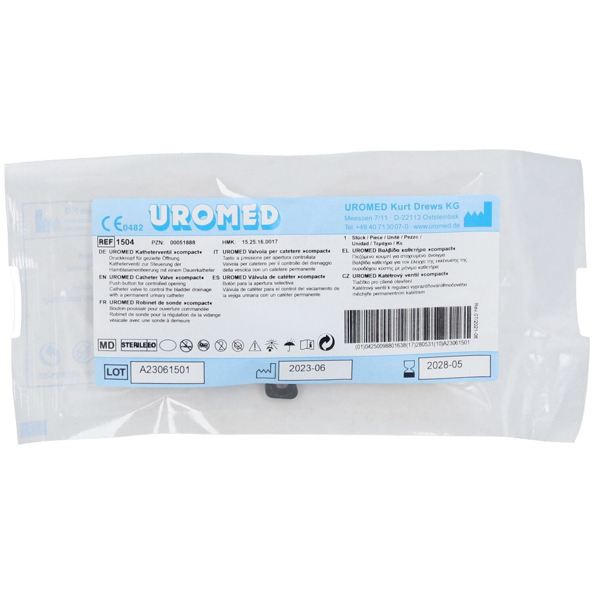Uromed Valve de cathéter Compact (1 pièce)