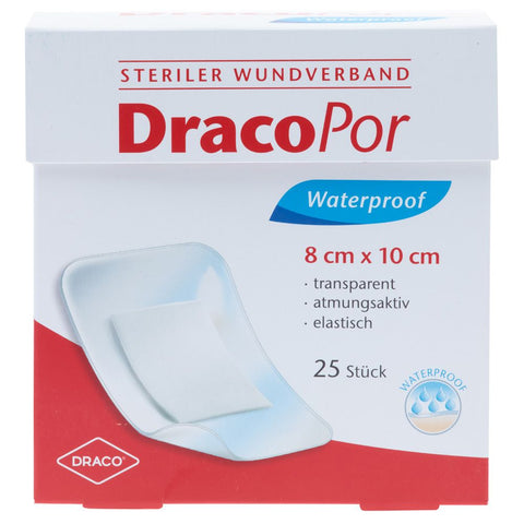 DracoPor Waterproof Sterilverband 8 x 10 cm — 25 Stück