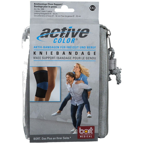BORT ActiveColor® bandage de genou XXL noir (1 pièce)