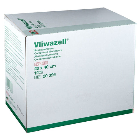 VLIWAZELL compresses absorbantes stériles 20 x 40 cm (12 pièces)