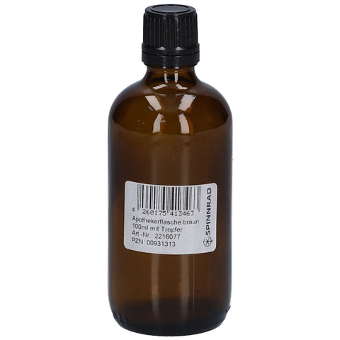 Spinnrad Brown apothecary bottle with dropper (100 ml)