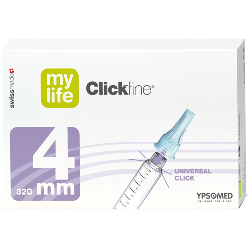 mylife Clickfine® aiguilles pour stylo 4 mm — 100 pièces