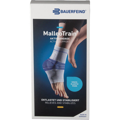MalleoTrain® Bandage für linkes Sprunggelenk, Größe 2, Titan (1 Stück)