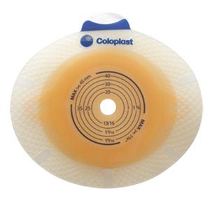 SenSura® Click Konvex leicht Basisplatte 130x110mm, Stomagröße 15-43mm, Rastring 60mm, mit Gürtelbefestigung — 5 Stück