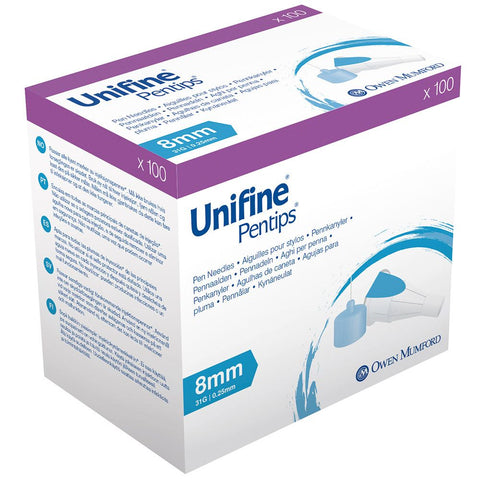 Unifine® Pentips® aiguilles pour stylo 8 mm (100 pièces)