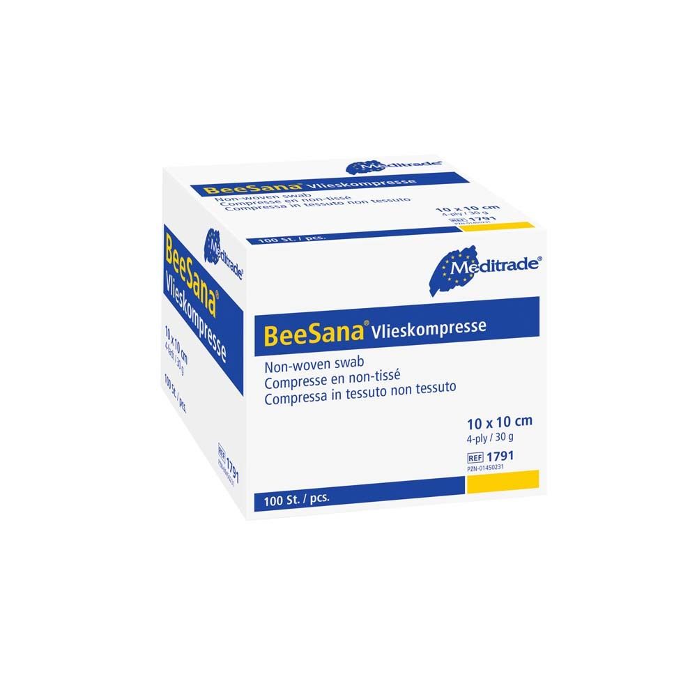 BeeSana® compresse non tissée, non stérile, 4 plis, 30 g (100 pièces)