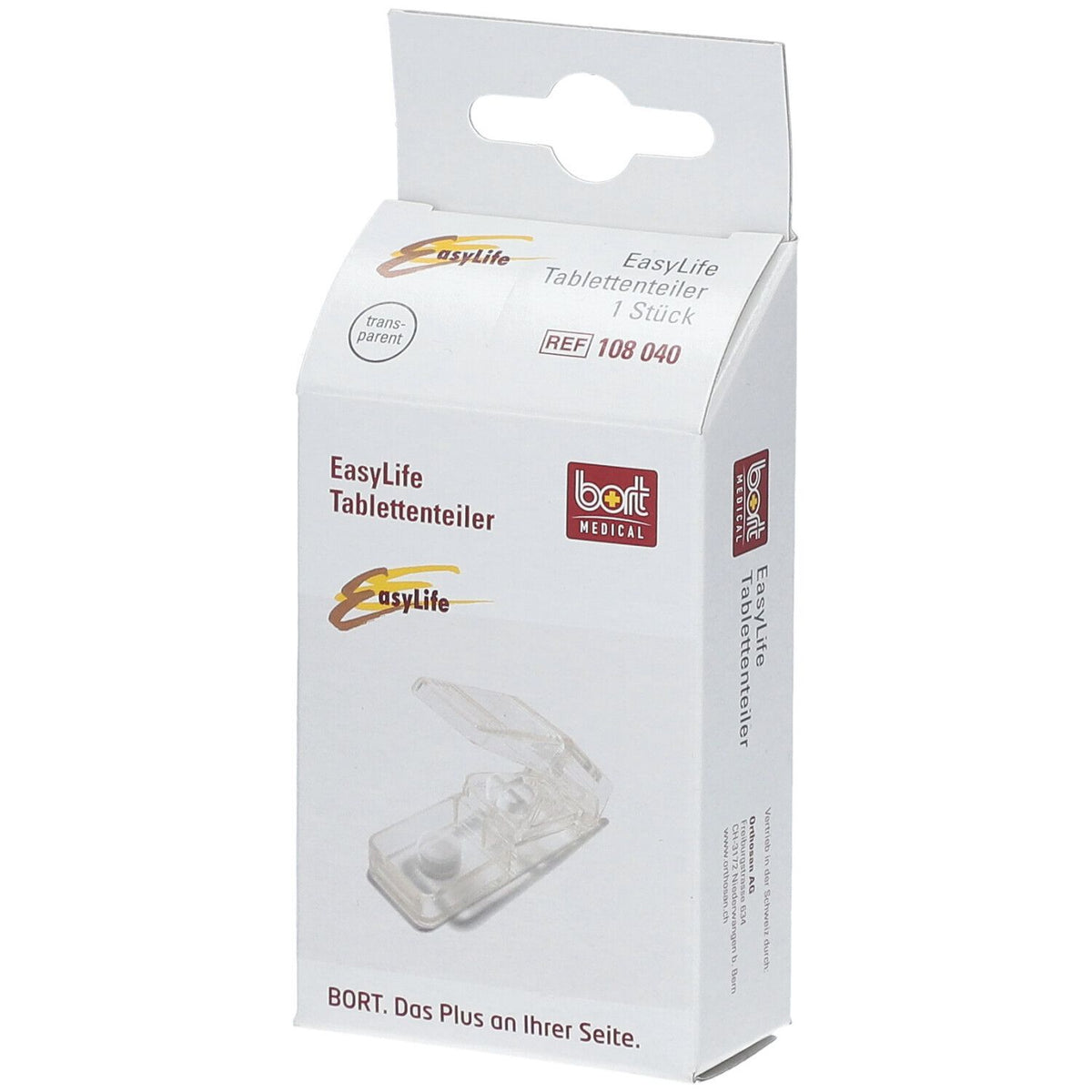 BORT EasyLife® coupe-comprimés transparent (1 pièce)