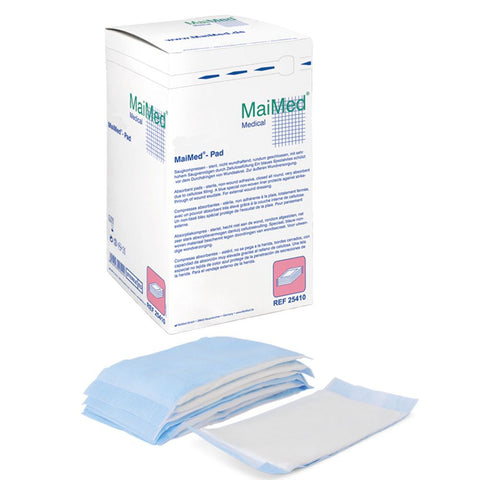 MaiMed non-sterile absorbent compresses 10 x 10 cm (25 pieces)