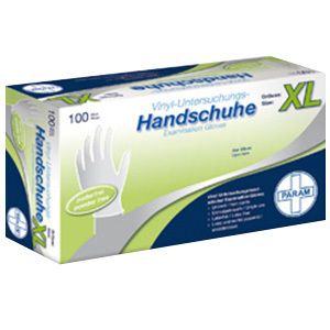 Param GmbH Powder-free vinyl disposable gloves XL (100 pieces)
