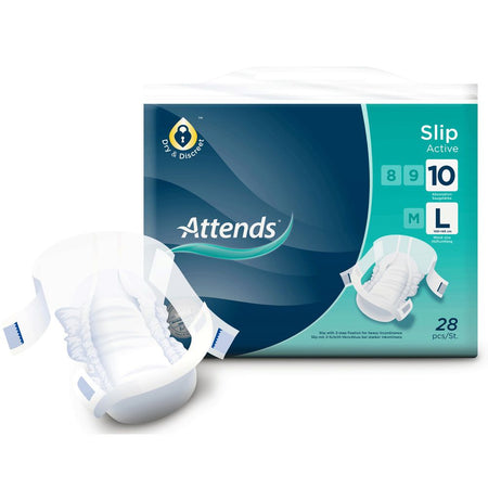 Attends Slip Active 10 L (28 pièces)