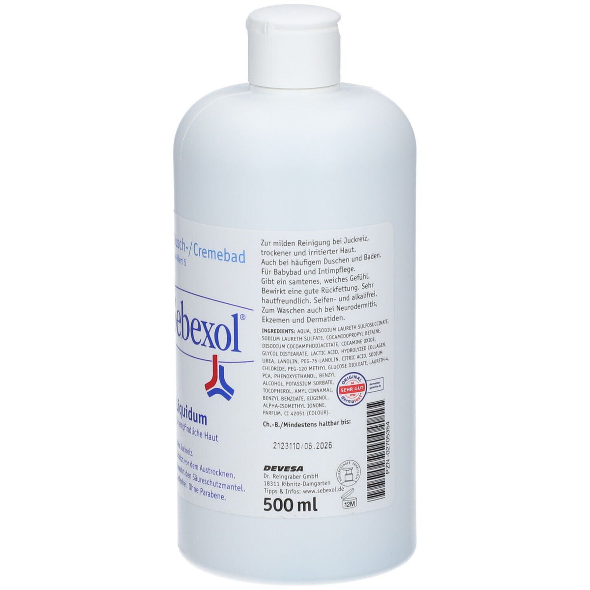 Sebexol® Liquidum bain douche et crème (500 ml)