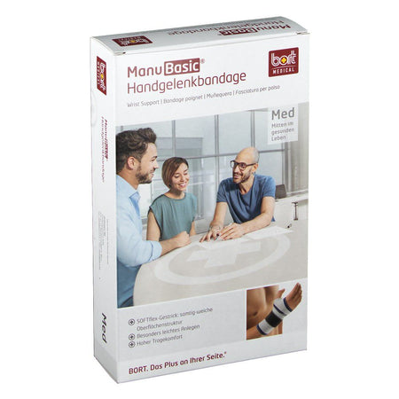 BORT Manu Basic® droite taille L noir (1 pièce)