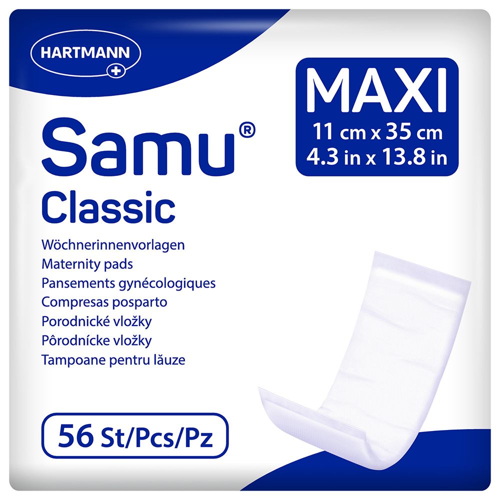 HARTMANN Samu® Classic maxi Matelas de maternité 11 x 35 cm (56 pièces)