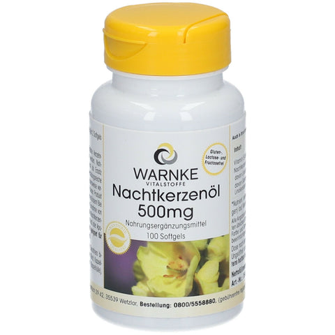 Warnke huile d'onagre 500 mg gélules (100 pièces)