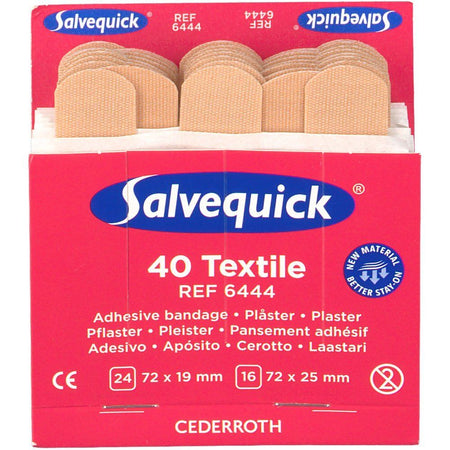 Salvequick® recharges de pansements adhésifs élastiques (40 pièces)