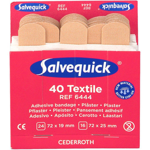 Salvequick® recharges de pansements adhésifs élastiques (40 pièces)
