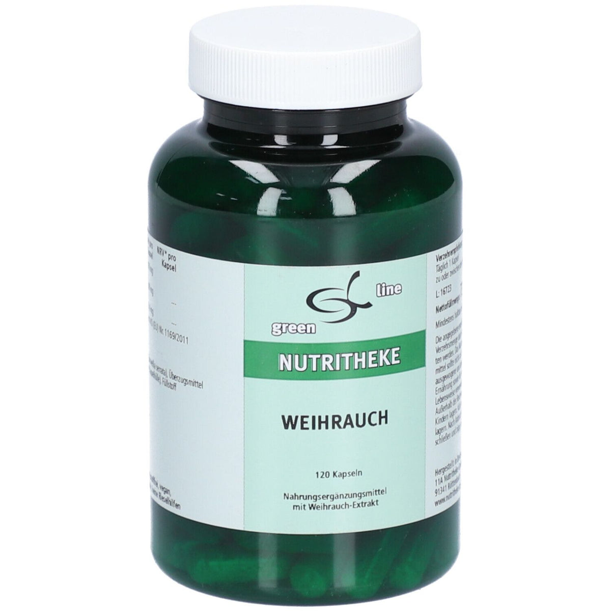 green line NUTRITHEKE gélules d'encens (120 pièces)