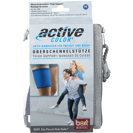 BORT ActiveColor® soutien de cuisse taille M bleu (1 pièce)