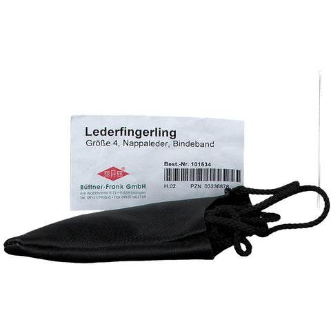 FRANK® Doigtier en similicuir avec lien de fixation, taille 4 (1 pièce)