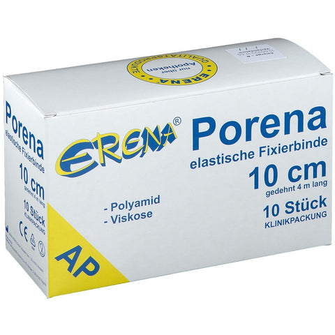ERENA Porena bande de fixation élastique 10 cm x 4 m (10 pièces)