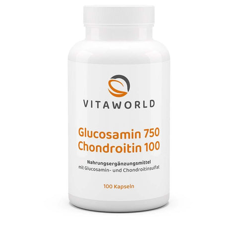 VitaWorld Glucosamin 750 mg + Chondroitin 100 mg gélules (100 pièces)
