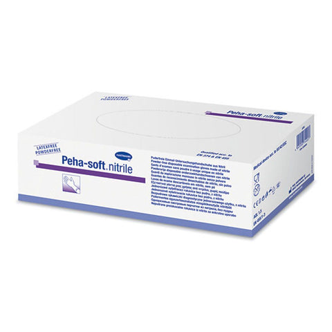 Peha-soft® Nitril puderfrei unsterile Untersuchungshandschuhe Größe XS 5-6 (100 Stück)