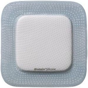 Biatain® Silicone Ag pansement en mousse avec argent (12,5 x 12,5 cm) - 5 pièces