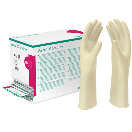B-BRAUN VASCO Op gants chirurgicaux stériles sans poudre taille 6,5 (2 pièces)