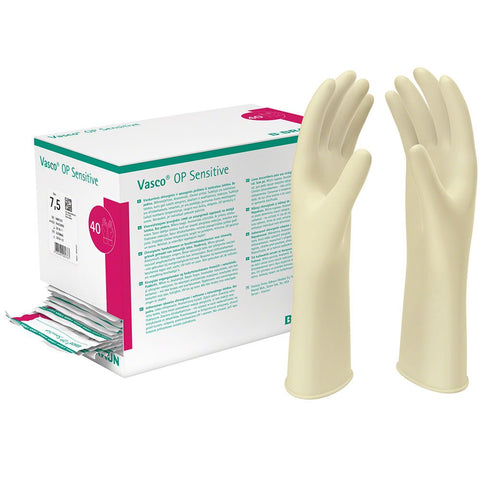 B-BRAUN VASCO Op gants chirurgicaux stériles sans poudre taille 6,5 (2 pièces)