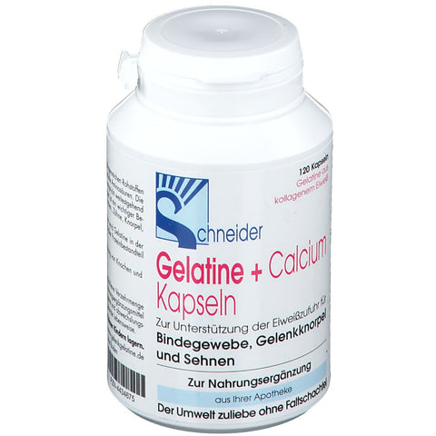 J.Schneider GmbH Gelatine + Calcium Kapseln (120 Stück)
