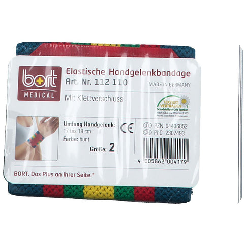 BORT bandage de poignet avec fermeture velcro taille 2 multicolore (1 pièce)