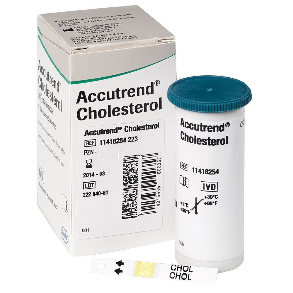 Accutrend® Cholestérol bandelettes de test (25 pièces)