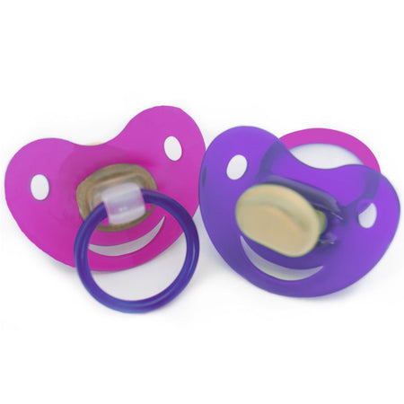 Baby-Frank Sucette cerise en latex 0-6 mois rose (2 pièces)