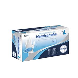 Param GmbH Powdered Vinyl Disposable Gloves L (100 pieces)