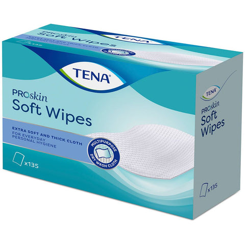 TENA Soft Wipe 32 x 30cm — 135 pièces