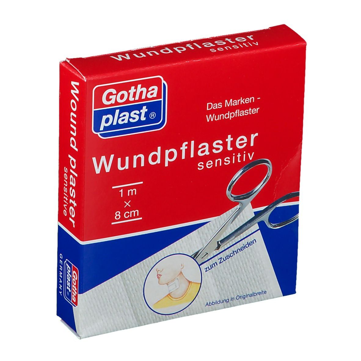 Gothaplast® Comfort et Sensitive (hypoallergénique) pansement 1 m x 8 cm - 1 pièce