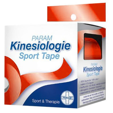 Param Sport-Kinesiologie-Tape rot (5 cm x 5 m, 1 Stück)