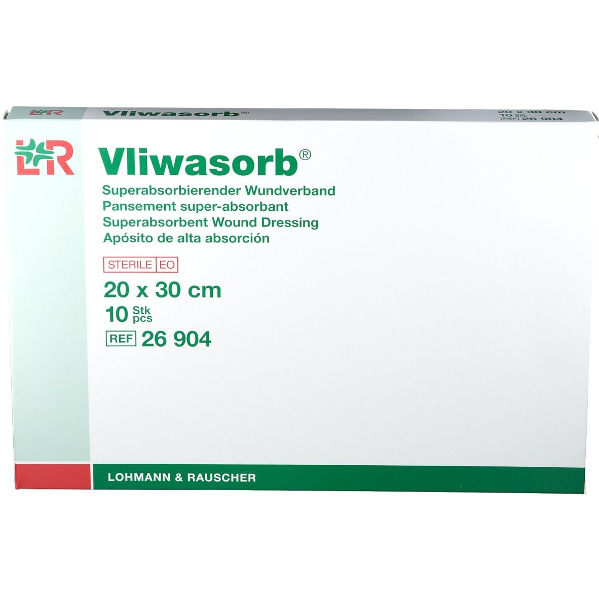 Vliwasorb Sup Ab 20x30 cm (10 pièces)