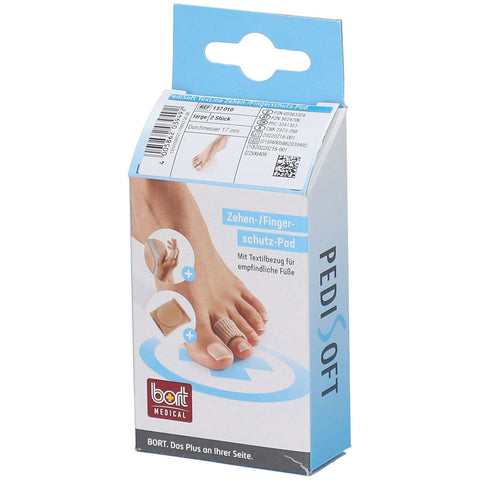 BORT PediSoft® TexLine coussinet de protection orteils/doigts Taille L – 2 pièces