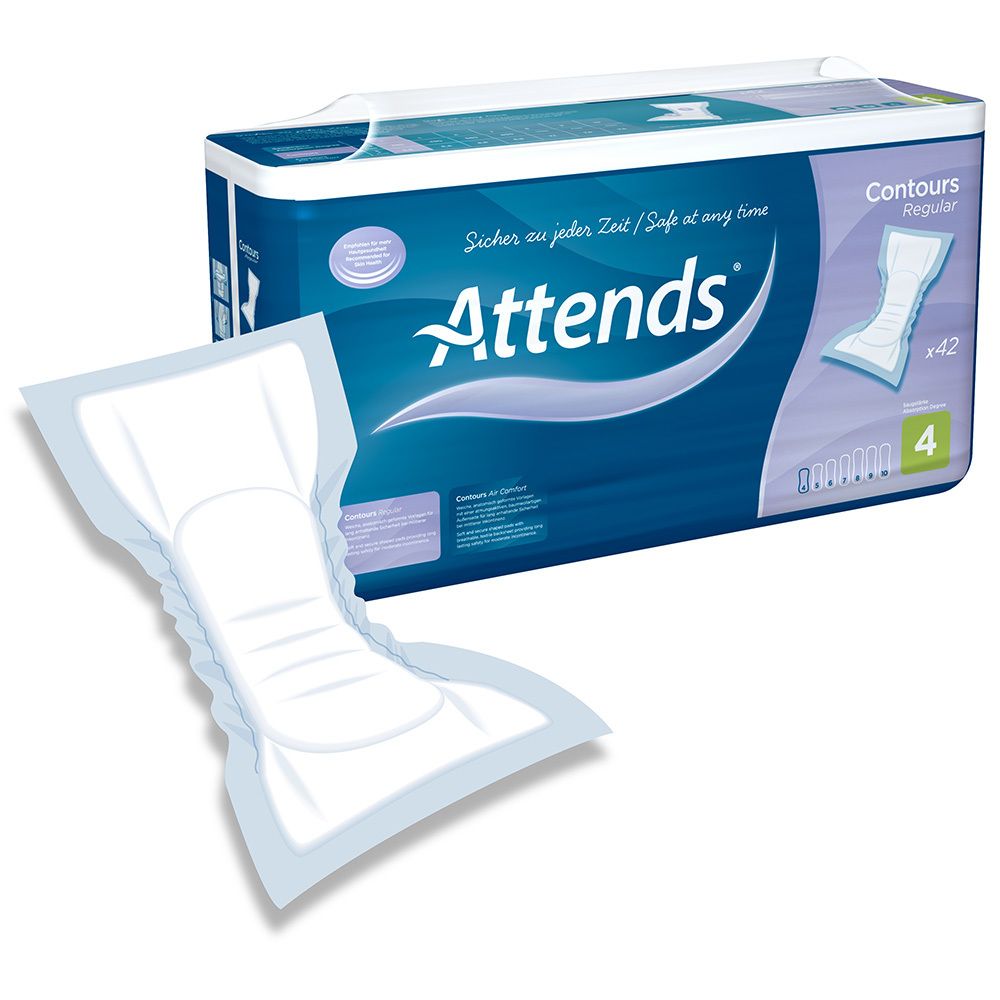 Attends® Contours Regular 4 protections (42 pièces)