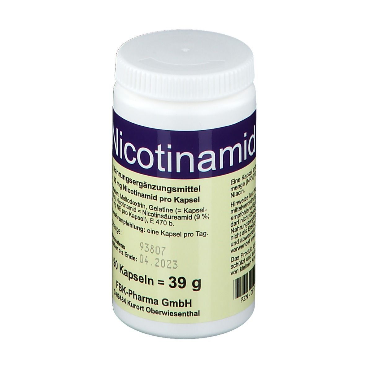 Schmiedeberger Nicotinamide (90 gélules)