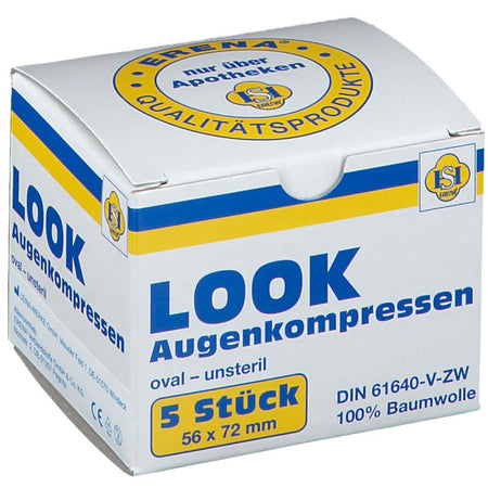 Look compresses pour les yeux 56 x 72 mm non stériles (5 pièces)